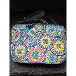 Vera Bradley Laptop Workstation Crossbody Sunny Medallion NWT